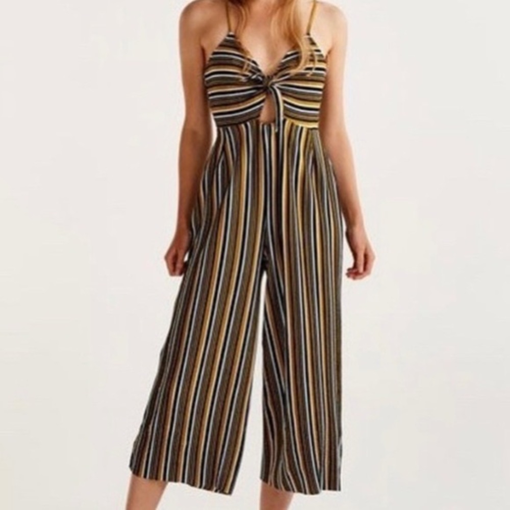 Pull & Bear Striped Jumpsuit